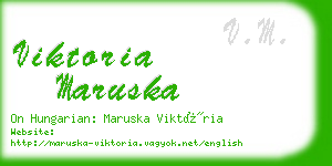 viktoria maruska business card